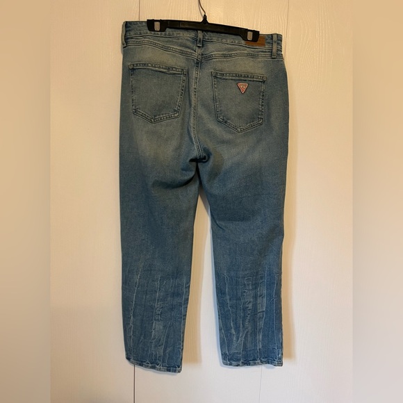 EUC | Guess | 1981 Straight | Light Blue Cropped Jeans - Picture 6 of 10